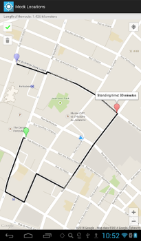 Télécharger Mock Locations (fake GPS path) Outils pour Android Capture d'écran 3