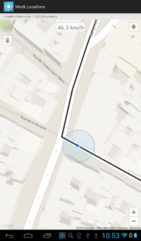Télécharger Mock Locations (fake GPS path) Outils pour Android Capture d'écran 5