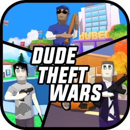 Logo Dude Theft Wars FPS Open world