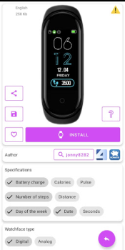 Télécharger Mi Band 4 WatchFaces Outils pour Android Capture d'écran 3