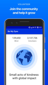Télécharger Be My Eyes Mode de vie pour Android Capture d'écran 5