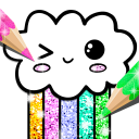 Télécharger Kawaii Coloring Book Glitter