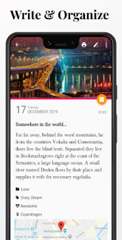Télécharger Diaro - Journal intime Notes Mode de vie pour Android Capture d'écran 5