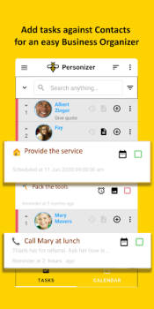 Télécharger Personizer - get organized Travail pour Android Capture d'écran 3