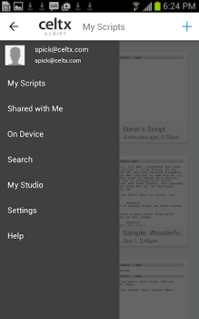Télécharger Celtx Script Travail pour Android Capture d'écran 3