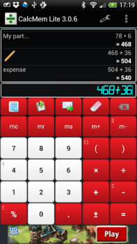 Télécharger Calculatrice Mémoire Travail pour Android Capture d'écran 2