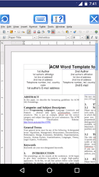 Télécharger AndroWriter Éditeur documents Travail pour Android Capture d'écran 6