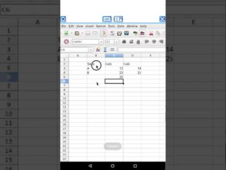 Télécharger AndroCalc Éditeur de feuille p Travail pour Android Capture d'écran 8