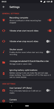 Télécharger Quick Video Recorder Outils pour Android Capture d'écran 7