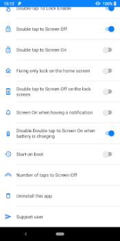 Télécharger Double Tap Screen On and Off Outils pour Android Capture d'écran 3