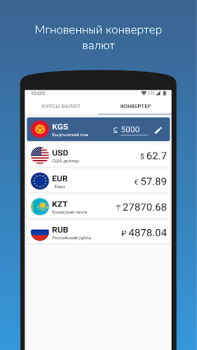 Télécharger Курсы валют Кыргызстана Finance pour Android Capture d'écran 3