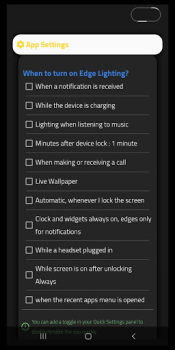 Télécharger Always On Edge Personnalisation pour Android Capture d'écran 6