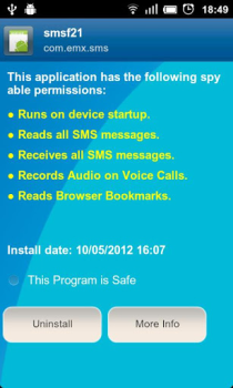 Télécharger Anti Spy Mobile Free Outils pour Android Capture d'écran 5