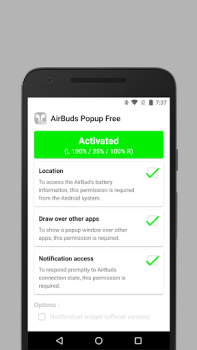 Télécharger AirBuds Popup - airpod battery Outils pour Android Capture d'écran 3