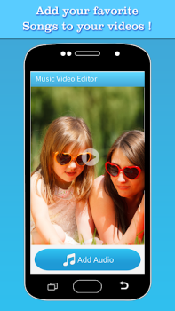 Télécharger Music Video Editor Add Audio Lecteurs et éditeurs de vidéos pour Android Capture d'écran 2