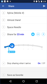 Télécharger Glympse Social pour Android Capture d'écran 7