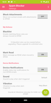 Télécharger Email Spam Blocker Travail pour Android Capture d'écran 5