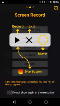 Télécharger Touchshot (Capture d'écran) Outils pour Android Capture d'écran 3
