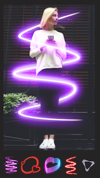 Télécharger Instasquare Photo Editor: Neon Photo pour Android Capture d'écran 4