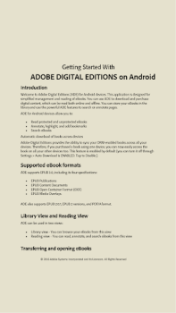 Télécharger Adobe Digital Editions Livres et guides pour Android Capture d'écran 2