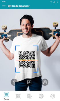 Télécharger QR Code Scanner & Bar Code Reader / Generator Travail pour Android Capture d'écran 2