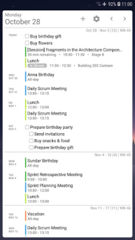 Télécharger Your Calendar Widget Travail pour Android Capture d'écran 3