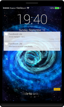 Télécharger Black Hole Lock Screen Personnalisation pour Android Capture d'écran 4