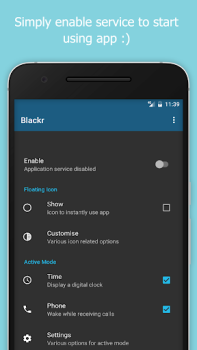 Blackr: OLED Screen Off