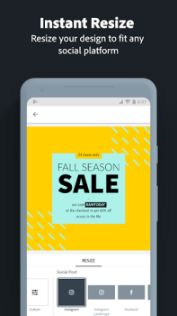 Télécharger Adobe Express: AI Video Design Art et design pour Android Capture d'écran 3