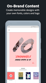 Télécharger Adobe Express: AI Video Design Art et design pour Android Capture d'écran 6