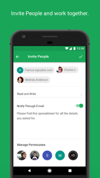 Télécharger Zoho Sheet- feuilles de calcul Travail pour Android Capture d'écran 3