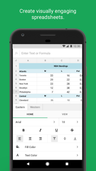 Télécharger Zoho Sheet- feuilles de calcul Travail pour Android Capture d'écran 5