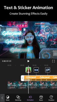 Télécharger Motion Ninja Video Editor Lecteurs et éditeurs de vidéos pour Android Capture d'écran 2