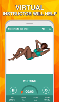 Télécharger 7 minute abs workout: Daily Ab Santé et forme physique pour Android Capture d'écran 2
