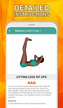 Télécharger 7 minute abs workout: Daily Ab Santé et forme physique pour Android Capture d'écran 4