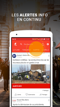 Télécharger Flash info - Actualités et Mét Actualités et magazines pour Android Capture d'écran 3
