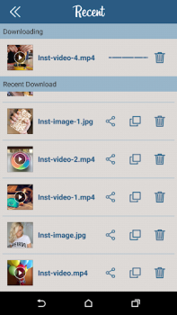 Télécharger Downloader for Instagram Lecteurs et éditeurs de vidéos pour Android Capture d'écran 4