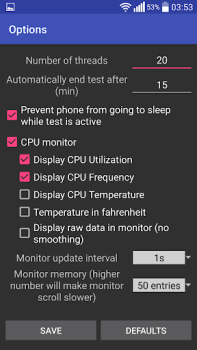 Télécharger CPU Throttling Test Outils pour Android Capture d'écran 3