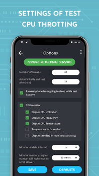 Télécharger CPU Throttling Test: CPU Slowdown Outils pour Android Capture d'écran 4
