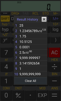 Télécharger RealCalc Scientific Calculator Travail pour Android Capture d'écran 4