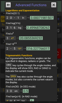 Télécharger RealCalc Scientific Calculator Travail pour Android Capture d'écran 5