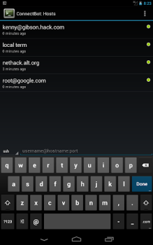 Télécharger ConnectBot Communication pour Android Capture d'écran 4