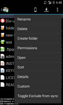 Télécharger AndFTP (Client FTP) Outils pour Android Capture d'écran 5