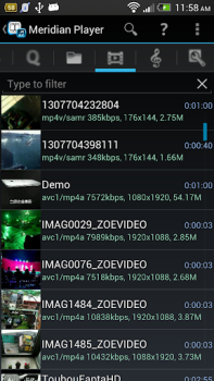 Télécharger Meridian Player Lecteurs et éditeurs de vidéos pour Android Capture d'écran 3
