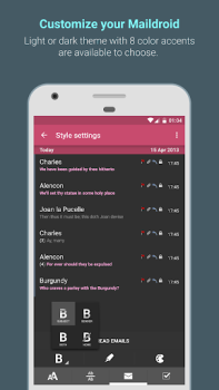 Télécharger MailDroid - Email Application Communication pour Android Capture d'écran 5