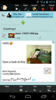 Télécharger ProfiMail Go - email client Communication pour Android Capture d'écran 4