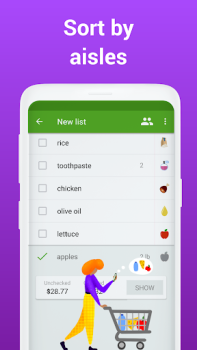 Télécharger Listonic: Grocery List App Shopping pour Android Capture d'écran 4