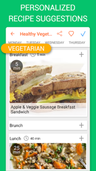 Télécharger Recipe Calendar - Meal Planner Nourriture et boissons pour Android Capture d'écran 2