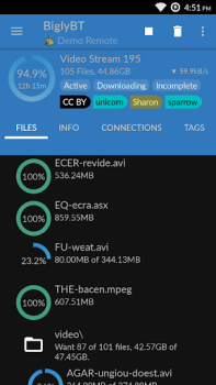 Télécharger BiglyBT, Torrent Downloader Outils pour Android Capture d'écran 2