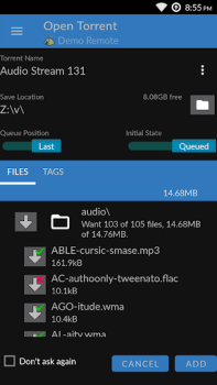 Télécharger BiglyBT, Torrent Downloader Outils pour Android Capture d'écran 4